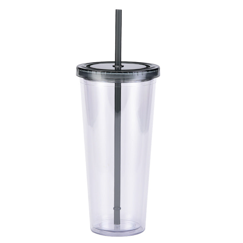 Wholesale  24oz plastic pipette cup creative transparent cold drink cup with lid water cup